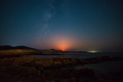 Moon sets at Antiparos Island moonatantiparos
