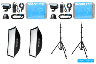 Nanlite FC-120C Led RGBW Spot Light dual kit (w/ softbox and lightstand)
