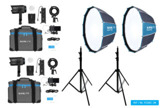 Nanlite Forza 60C RGBLAC LED dual kit (w/ softbox and lightstand)